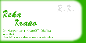 reka krapo business card